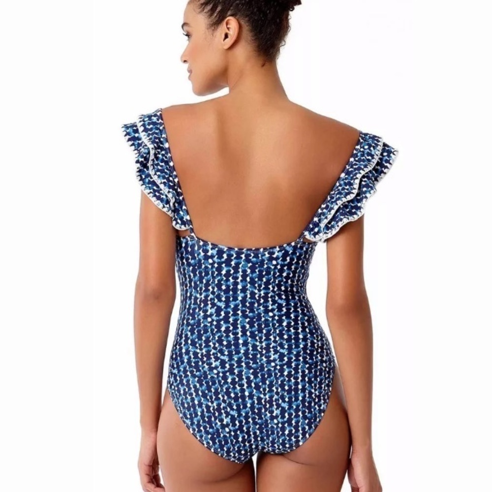 Anne Cole Studio Flounce Vintage Maillot - Picture 2 of 4